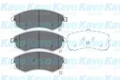 KAVO PARTS bp7508 -  Комплект тормозных колодок, дисковый тормоз